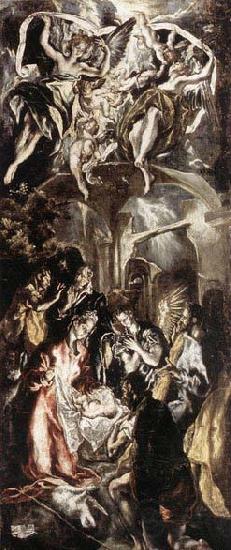 GRECO, El Adoration of the Shepherds Norge oil painting art